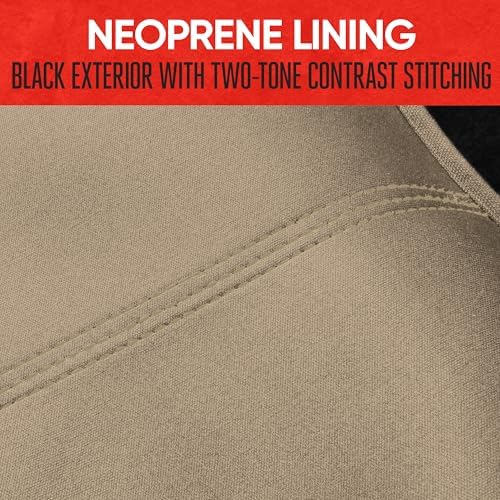 Motor Trend SpillGuard Waterproof Rear Bench Car Seat Cover, Black Stitching – Split Bench Rear Seat Protector with Neoprene Padding, Back Seat Cover for Kids & Dogs, Car Interior Covers