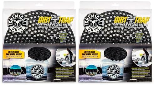 Chemical Guys, Cyclone Dirt Trap Car Wash Bucket Insert, Black, 12 in, 2 Pk