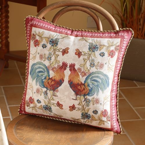patdrea Designer French Vintage Pillow Cover,18"x18",Set of 2 - Image 2
