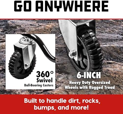 Powerbuilt Big Wheel Creeper, Overlanding, Off Road Wheels, Adjustable Head Rest - 642955ECE - Image 6