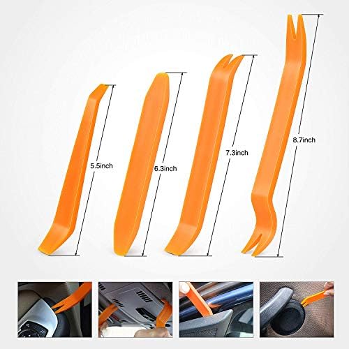 Nilight 480pcs Car Retainer Clips & Fastener Remover with 12 Most Popular Sizes Auto Push Pin Rivets Set -Door Trim Panel Clips for Toyota GM Ford Honda Acura Chrysler