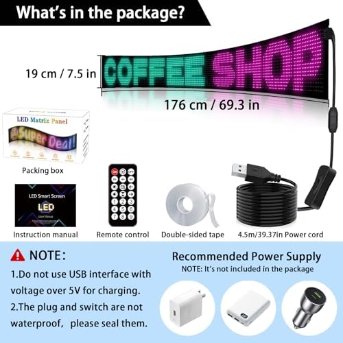 Super RGB Large LED Devil Eye Lights for Windshield 69"x7.5" [Advanced Chip, 100% Synced Dual Screen] Programmable Custom Big LED Cat Eyes Display for Truck/Golf Cart Window with Remote & APP Control