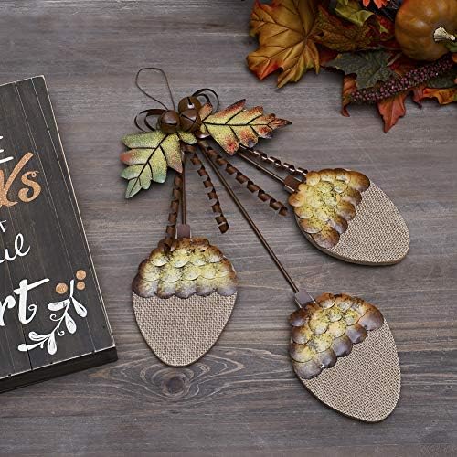 Rustic Wooden Hanging Acorn Decor Autumn Themed Wall Decor 15.75" X 9.25" - Image 5