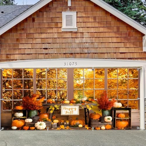 Fall Thanksgiving Garage Door Cover Decorations Banner Backdrop 7x16ft - Image 6