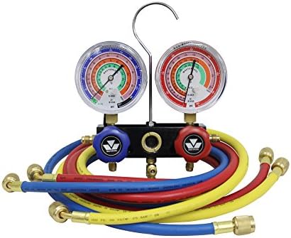 Mastercool 57161 R410A/R22/R404A 2-Way Aluminum Manifold Gauge Set by Mastercool