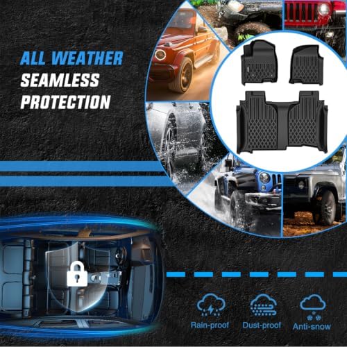 Nilight Floor Mat for Chevy Silverado GMC Sierra 1500 2500 3500 2019-2026