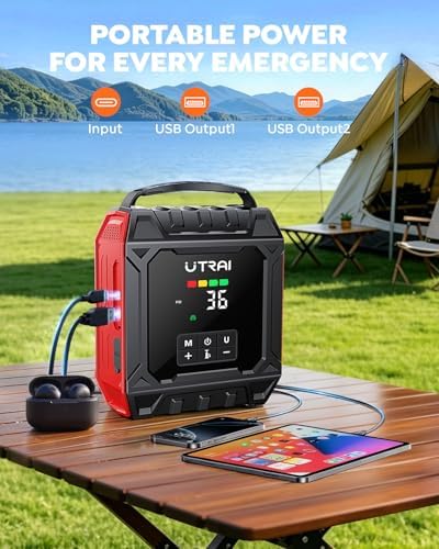 UTRAI 8000A Jump Starter with Air Compressor 160PSI for All Gas/12L Diesel - Image 5