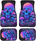 Psychedelic Skull Floor Mats