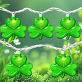 St Patricks Day Decorations - Led Shamrock String Lights, 8.5Ft Clear Shamrock Lights Plug in St Patricks Day Lights for Irish St. Patrick's Day Home Yard Bar Party Decor, 0.48W LED Energy Efficient by SOTOPOO