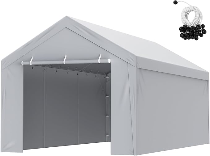 VEVOR Carport Replacement Canopy Cover Top + Side Wall 13 x 20 ft, Garage Tent by VEVOR
