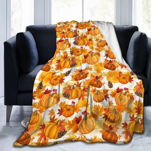 Socira Thanksgiving Turkey Blanket Throw Blanket Gifts for Women Men Soft Sofa Throws Travel Camping Bed Home Car 80"X60" Large by Socira