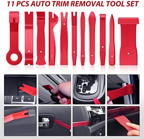 Nilight Trim Removal Tool 102 Pcs, Auto Push Pin Bumper Retainer Clip Set