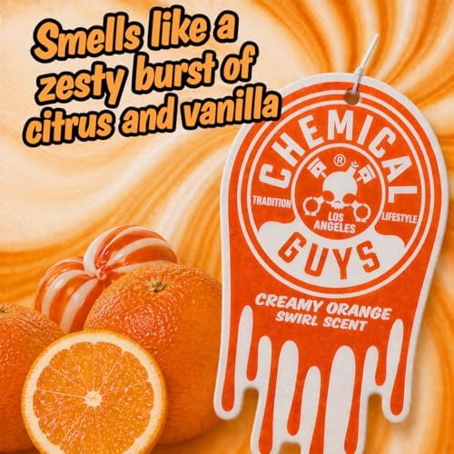 Chemical Guys, Hanging Air Fresheners, Creamy Orange Swirl Scent, 12 Pack - Image 5