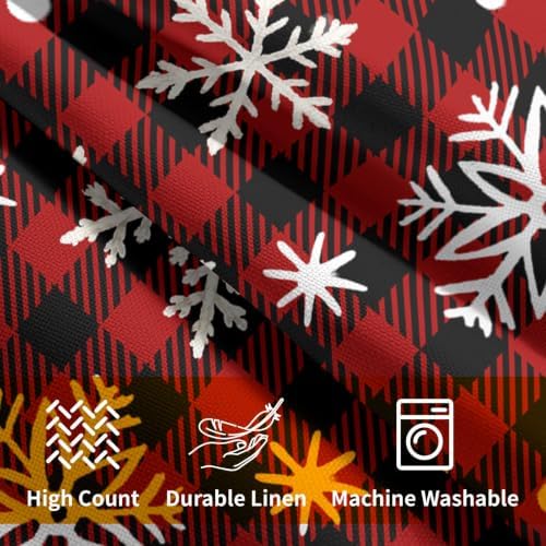 Winter Christmas Snowflake Pillow Covers 20x20 Set of 2 Highly Absorbent - Image 6