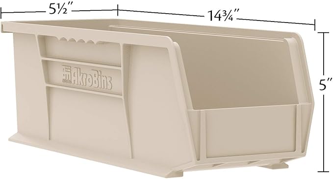 Akro-Mils 30234 AkroBins Plastic Storage Bins, Space-Saving Stackable Bins - Image 3