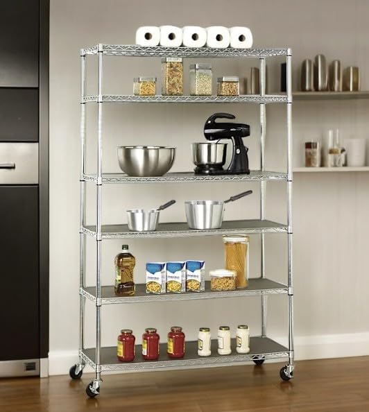 Organize in Style with The Members Mark 6-Tier NSF Heavy Duty Wire Shelving - Image 2
