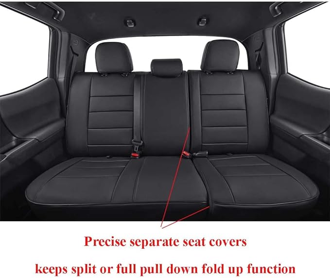EKR Custom Fit Tacoma Leather Car Seat Covers - Image 4