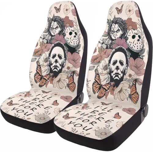 GENANY Dark Angel Symbols Car Seat Covers, 2-Piece Front Seat Set