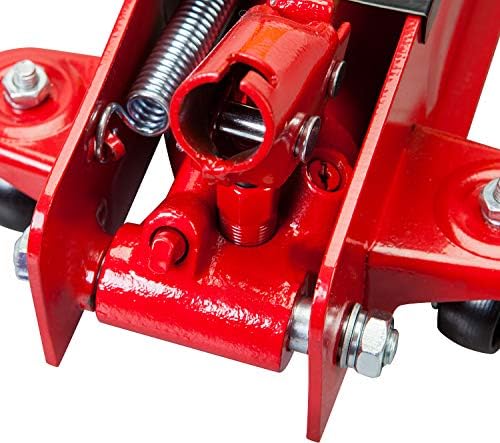 Big RED 2.5 Ton Hydraulic Low Profile Trolley Service/Floor Jack with Single Piston Quick Lift Pump, Lifting Range 3.3" -14.9" for Most Cars, Trucks, and SUVs - Image 5