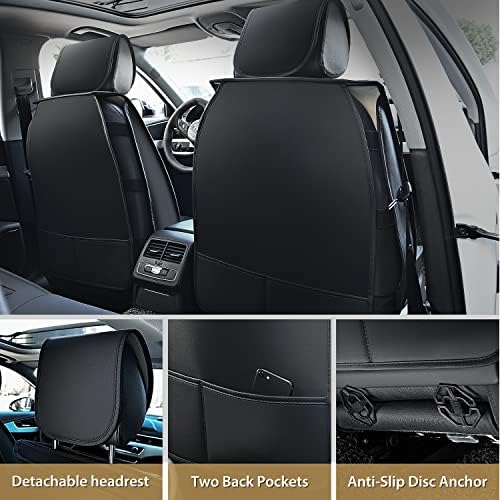 Nilight 5 Car Seat Covers Universal Fit for Civic Corolla Accord Camry