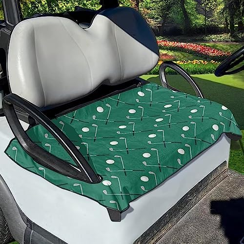 Yewattles Golf Cart Seat Cover Portable Club Car Seat Towel Universal Fit 2-Seat Golf Cart by Yewattles