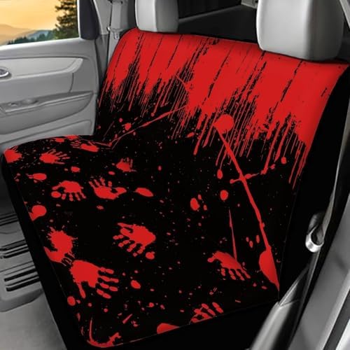 Red Hand Car Rear Seat Covers Auto Interior Decor,Back Seat Protector Covers Universal Fit Almost Vehicle Cars Truck SUVs