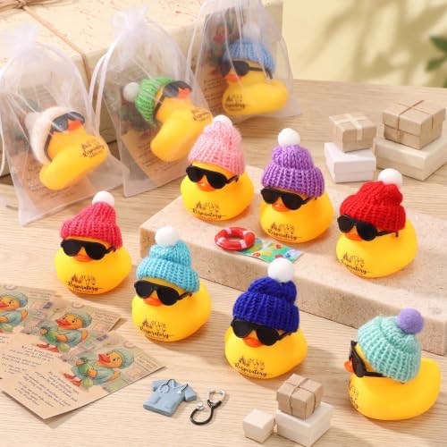 Liliful 10 Sets Respiratory Therapist Gifts Rt Care Week Mini Rubber Ducks - Image 3