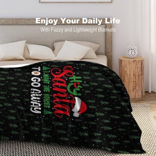 Socira Christmas Santa Blanket Throw Blanket Christmas Santa Gifts for Women Men Soft Sofa Throws for Travel Camping Bed Home Decor Car Birthday Gift 50"*60"（130 * 150cm） - Image 6