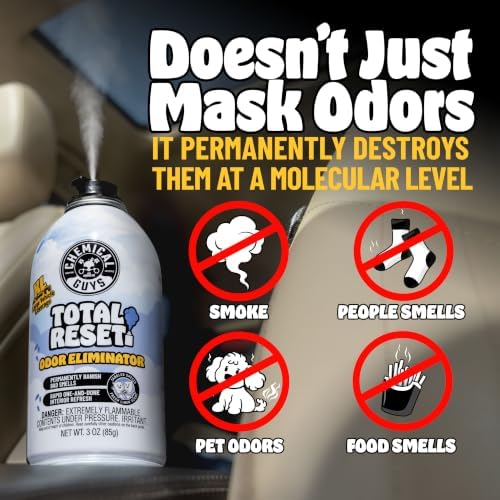 Chemical Guys, Total Reset Odor Eliminator Fogger, Car Interior, 2 Pack