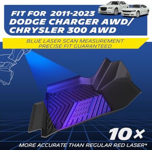 Michelin Vehicle Mats for 2011-2023 Dodge Charger/Chrysler 300 AWD(3 Piece)