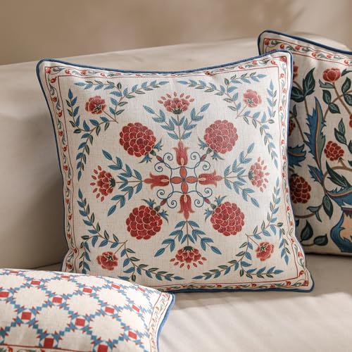 patdrea Designer French Vintage Throw Pillow Cover,18"x18",Set of 2 - Image 2