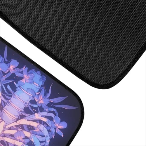 Floral Ribcage Skeleton Car Mats Set
