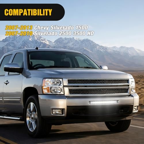 Nilight Hidden Bumper Mounting Bracket for 2007-2013 Chevy Silverado 1500