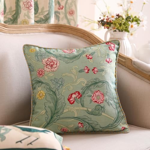 patdrea Designer French Vintage Throw Pillow Cover,18"x18" - Image 2