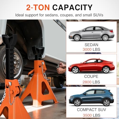 Nilight 2-Ton Jack Stands, Double Locking, 4,400 lb Capacity, 2-Pack - Image 3