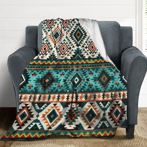 Socira Ethnic African Tribal Aztecs Blanket Throw Blanket Ethnic African Tribal Aztecs Gifts for Women Men Soft Sofa Throws for Travel Camping Bed Home Decor Car Birthday Gift 50"*60"（130 * 150cm） by Socira