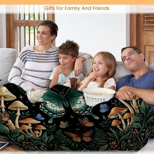 Butterfly Throw Blanket, Birthday for Women Girls Teens, Soft Cozy Polyester Blanket for Couch Sofa Bed, Lightweight Warm Decorative Throw for Living Room Bedroom,50"x60" - Image 5