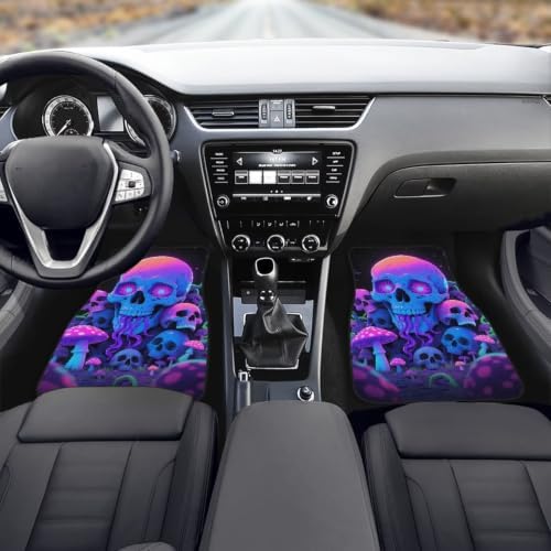Psychedelic Skull Floor Mats
