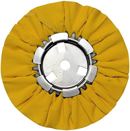 Zephyr Products AWY58-8WB Yellow 8" Airway Buffing Wheel with 1 LB Tripoli Bar Heavy/Medium Cut, 1 Pack - Image 4
