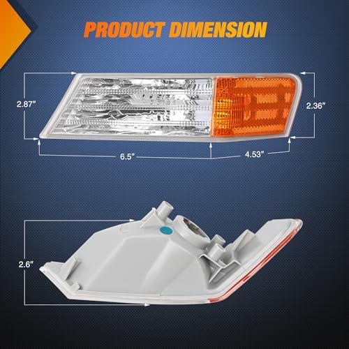 Nilight Front Turn Signals Light Clear Amber Len For 2007-2017 Jeep Patriot