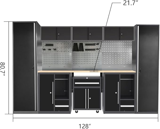 Garage Storage Cabinet Set System - Image 2