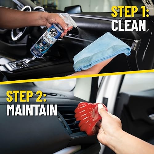 Chemical Guys, 10-Piece Interior Cleaning Kit, Cleaner, Brushes, Gel & Bag