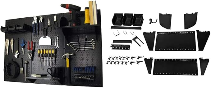 Pegboard Organizer Wall Control Metal Pegboard Tool Storage Kit by Wall+Control