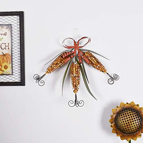 Metal Hanging Corn Decor Rustic Corns Autumn Decor Front Door Decoration - Image 2