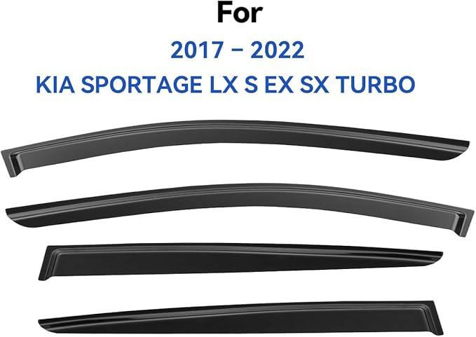 Window Visors Rain Guards for 2017 2018 2019 2020 2021 2022 Kia Sportage - Image 2