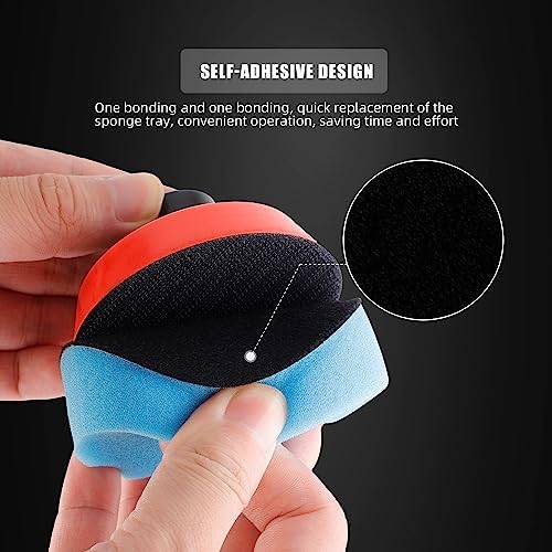 Car Foam Drill Polishing Pad Kit, 44Pcs 1inch 2inch 3inch Detail Polishing Buffing Pad Mix Size Car Detailing Kit with 5/8-11 Thread Backing pad & Adapters for Buffer Polisher Polishing, Buffing - Image 5