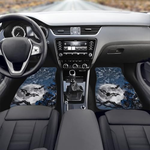 Halloween Car Floor Mats Full Set 4 Pcs Front Rear Carpets Mats