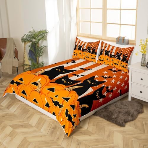 Feelyou Kids Black Cats Bedding Set Full Size for Boys Girls Children - Image 2