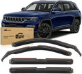 Nilight in Channel Rain Guards for Jeep Grand Cherokee L 2021-2025, 4PCS