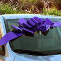 Big Purple Car Bow Ribbon - 25" Wide, Large Gift Decoration, Halloween by GiftWrapEtc